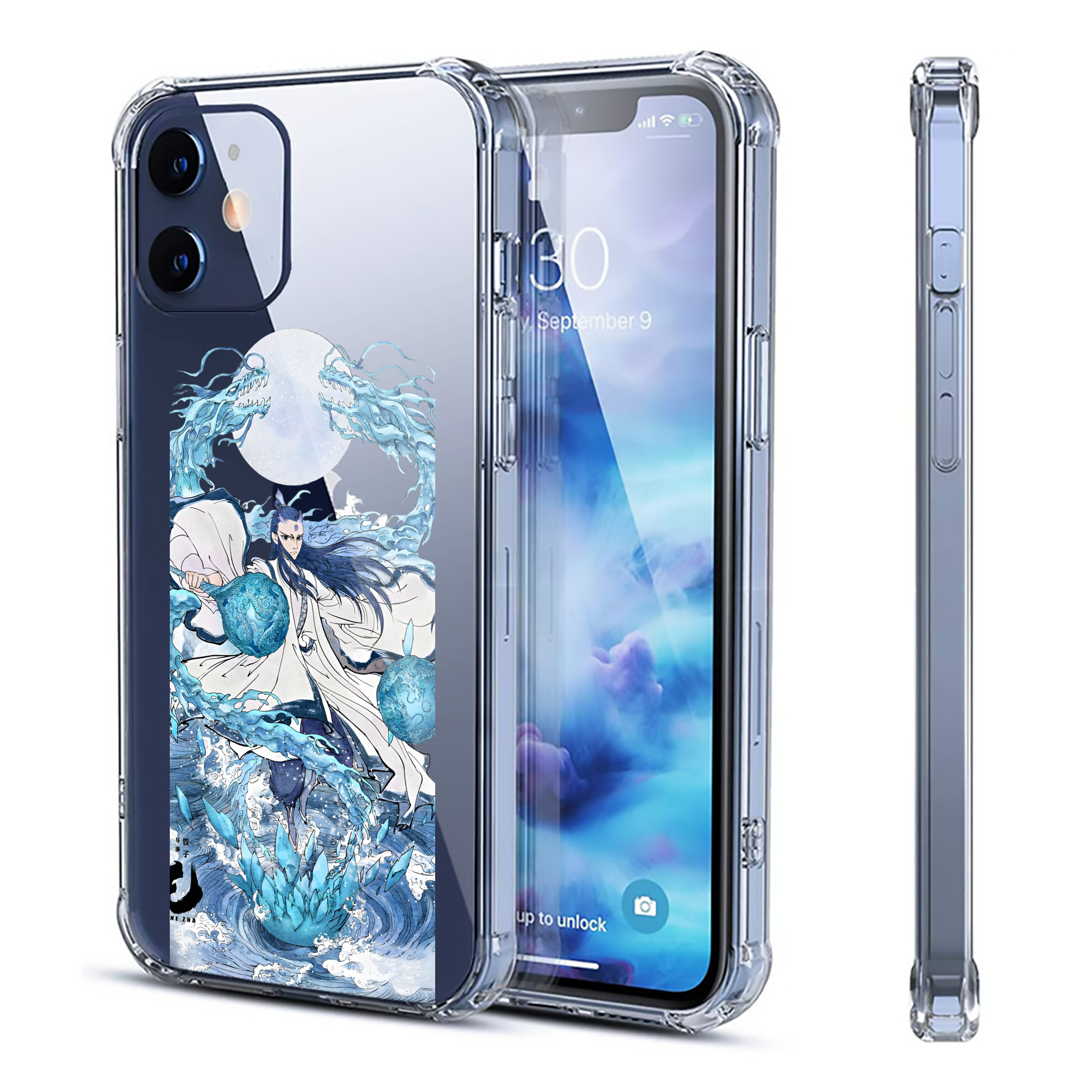 （画像用） Ne Zha 2 ナタ 魔童の大暴れ 【iPhone 12シリーズ対応】透明スマホケース（クリアソフトケース）